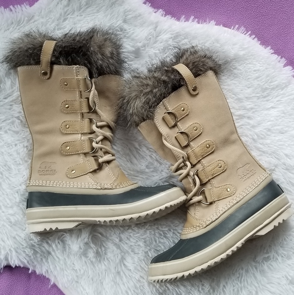 SOREL Joan of Artic Oatmeal nwt